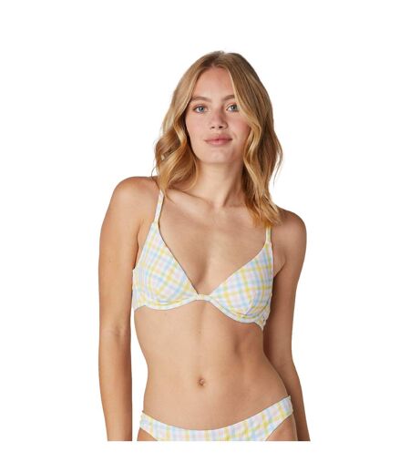 Haut de maillot de bain triangle armaturé blanc Maquis