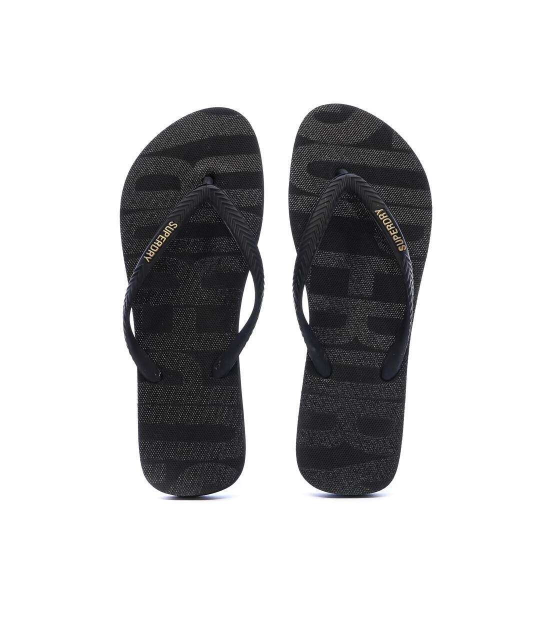 Tongs noir superdry essental flip flop-2