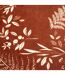 Furn Fearne Botanical Print Feather Filled Cushion (Brick) (20 x 20in)