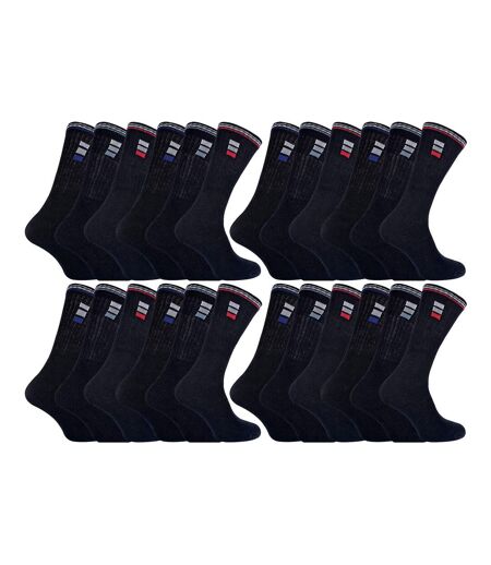 Lot de 24 paires de chaussettes de sport classiques pour hommes