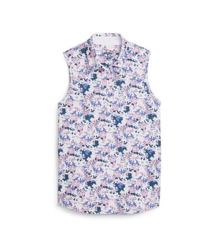 Polo de golf rose femme puma mattr bloom - l