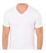 Pack- 2 short-sleeved V-neck T-shirts D0A6E men's basic and versatile design for men-3