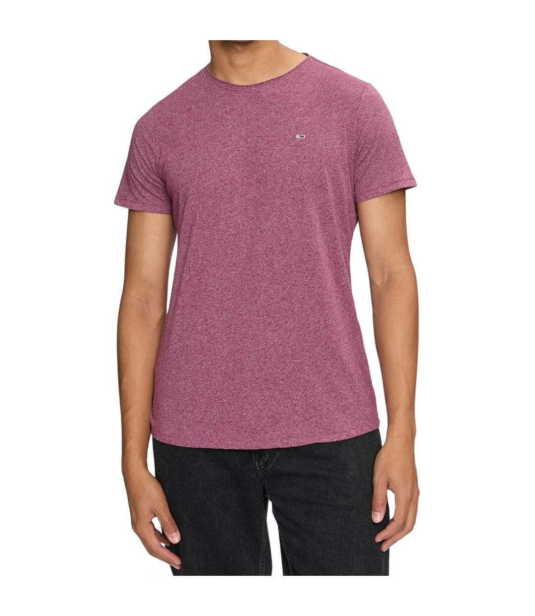 T-shirt Motif/style Logo Homme Violet Tommy Jeans-1