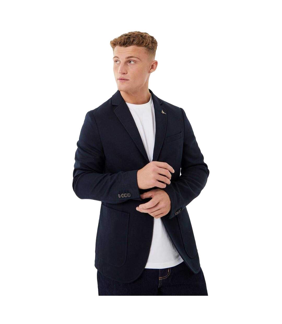 Blazer Motif/style Logo Homme Bleu Marine Jack Wills-1