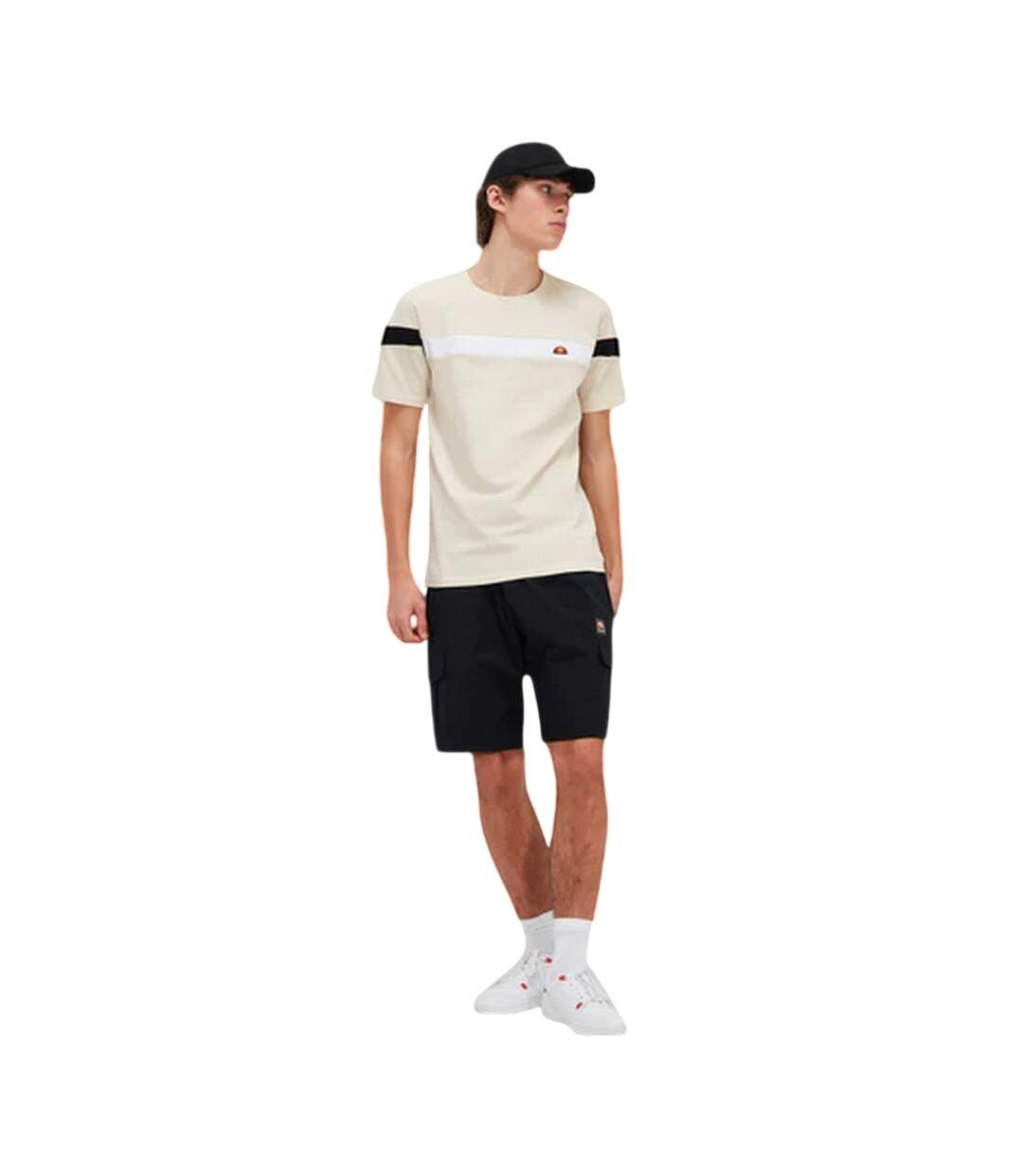 T-shirt Caserio Homme Blanc Cassé Ellesse-1