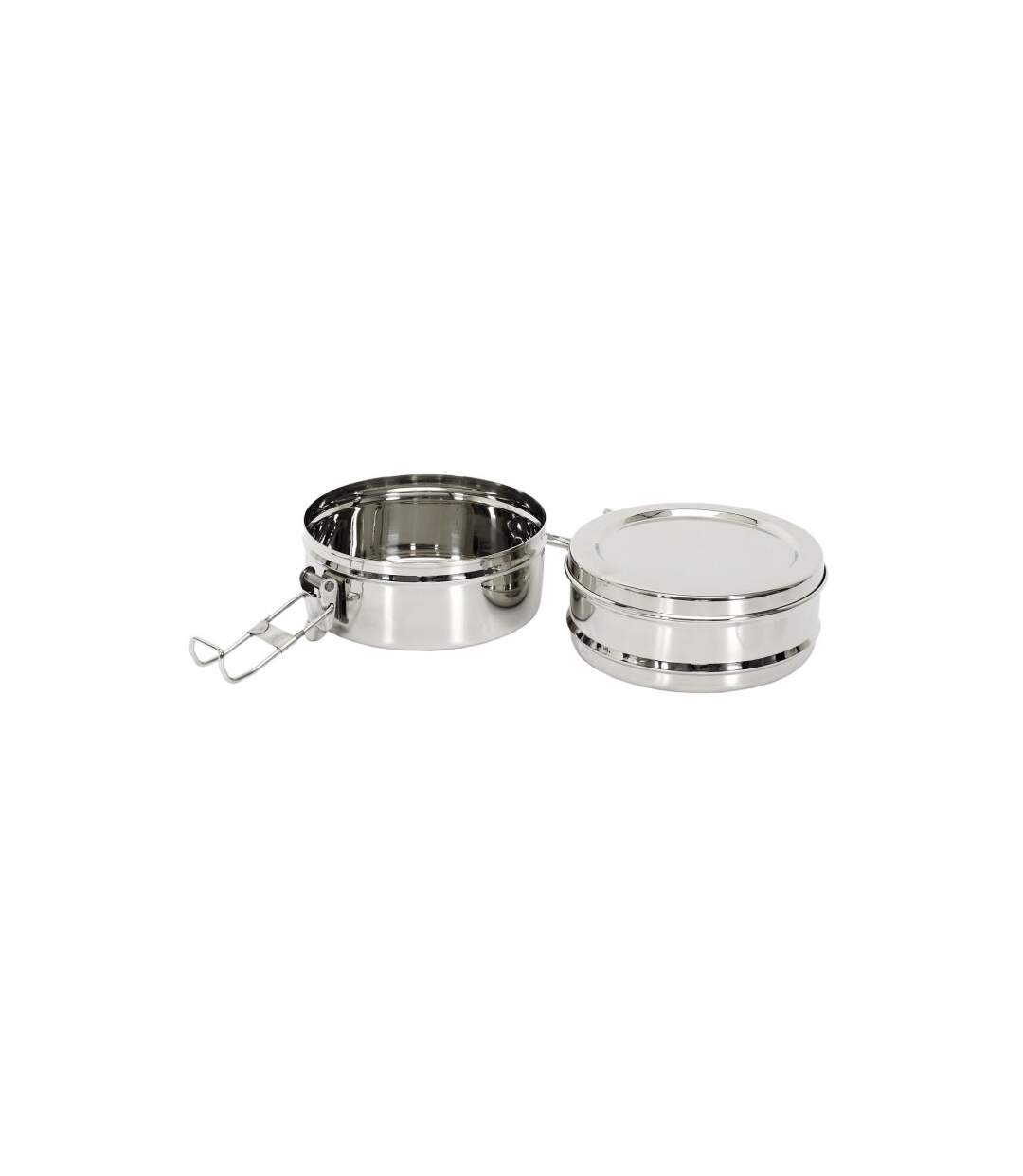 Lunch Box Ronde 2 Niveaux 80cl Inox-4