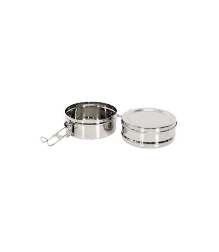 Lunch Box Ronde 2 Niveaux 80cl Inox