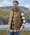 Wattierte Weste in Wildlederoptik Atlas For Men