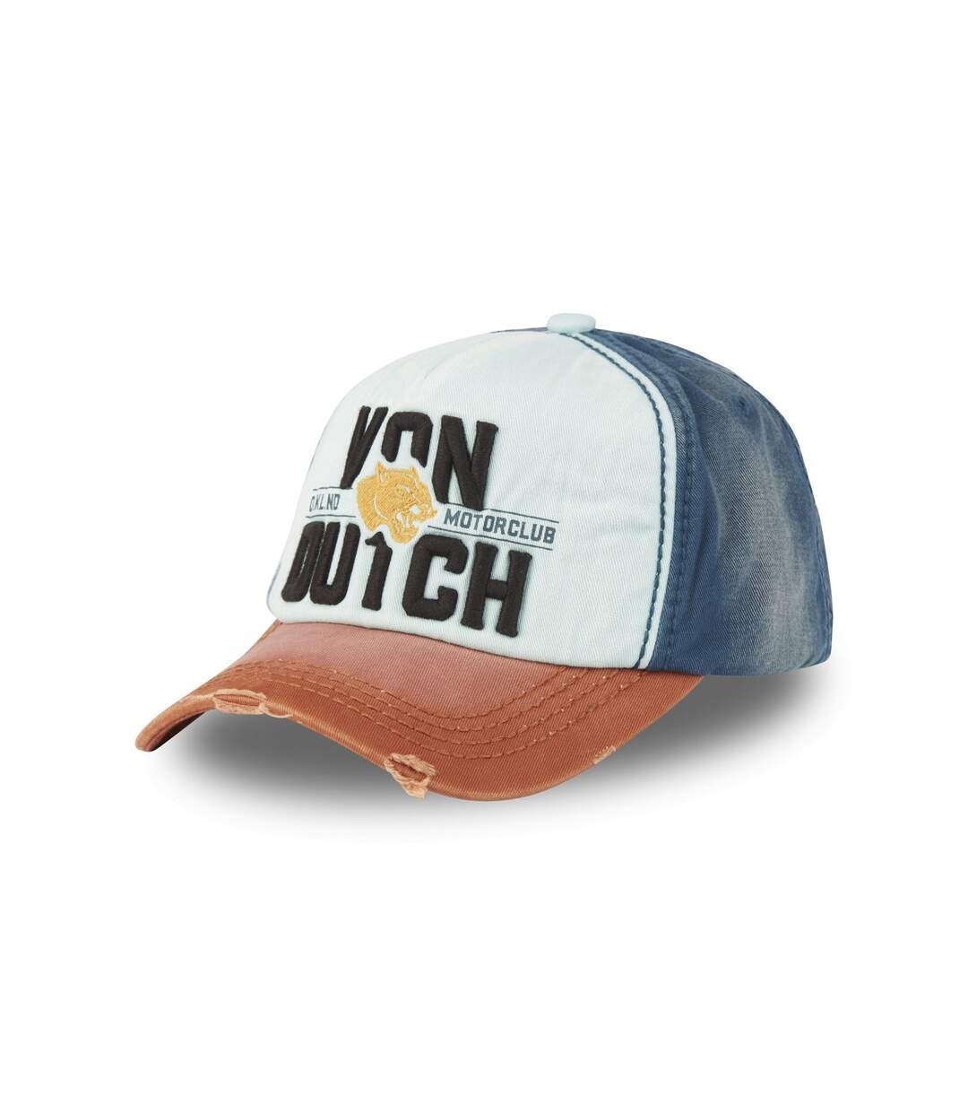 Casquette trucker avec effet usé avec broderie Xavier Vondutch-1