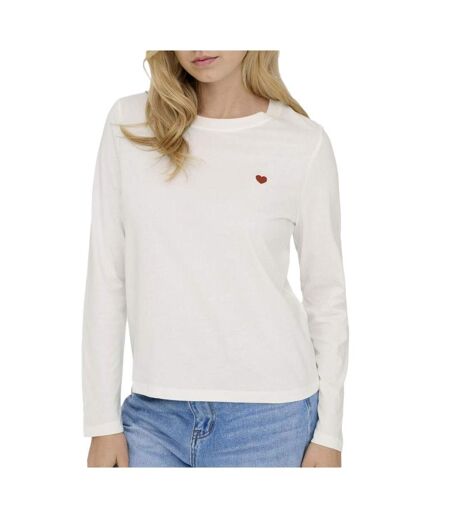 T-Shirt blanc femme jdy pisas