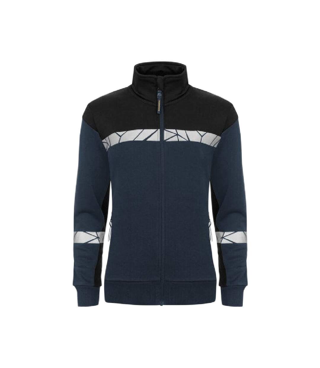Womens/ladies Progression 7105 Reflective Sweatshirt Navy Black Projob-1