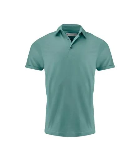 Mens American Supreme Polo Shirt Aloe Green James Harvest