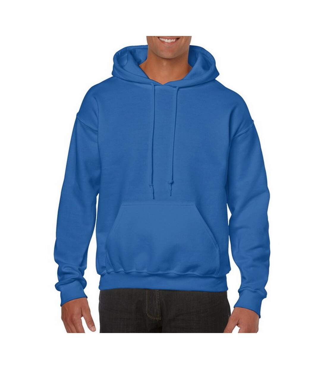 Sweatshirt à capuche unisexe bleu roi Gildan-3