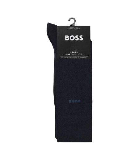 Lot De 2  Chaussettes Homme Bleu Foncé Boss