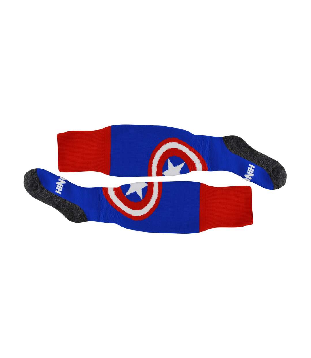 Hingly - Chaussettes de hockey unisexes hautes Captain America-2