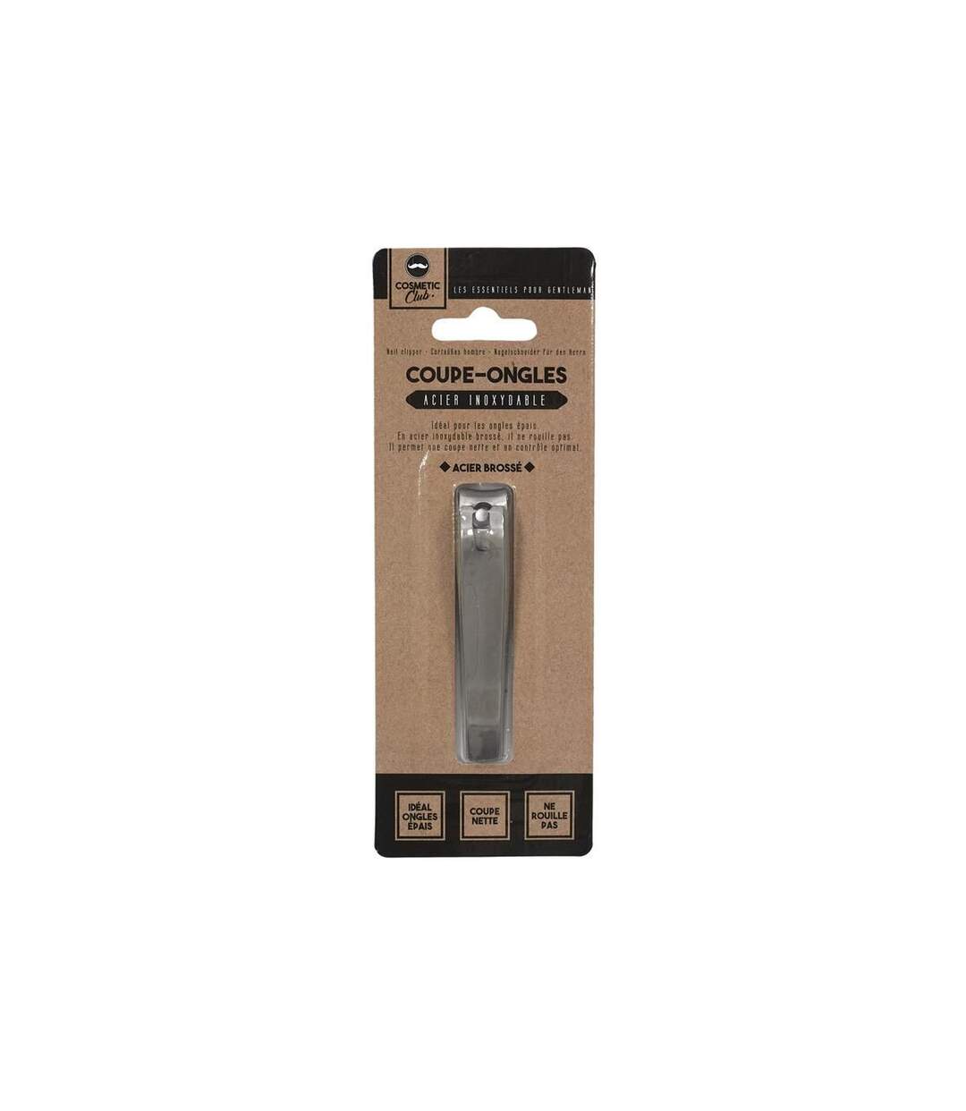 Coupe-Ongles en Acier Brossé Beauty 8cm Argent-2