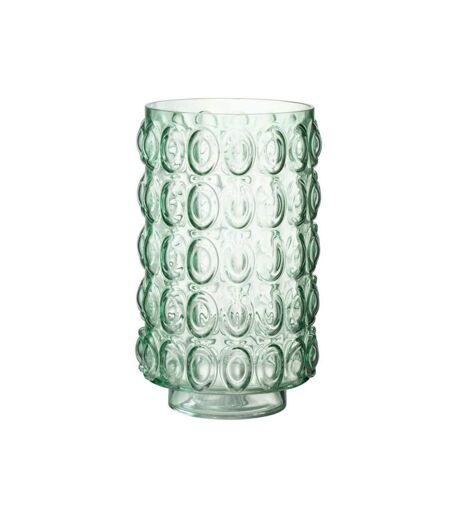 Paris Prix - Vase Design En Verre bulles 30cm Vert Clair