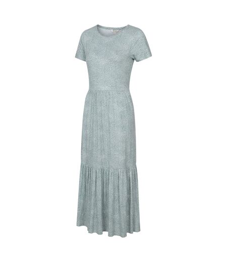 Womens/ladies Sardinia Dotted Tiered Dress Green Mountain Warehouse