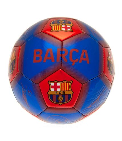 FC Barcelona Signature Soccer Ball (Blue/Red) (One Size)