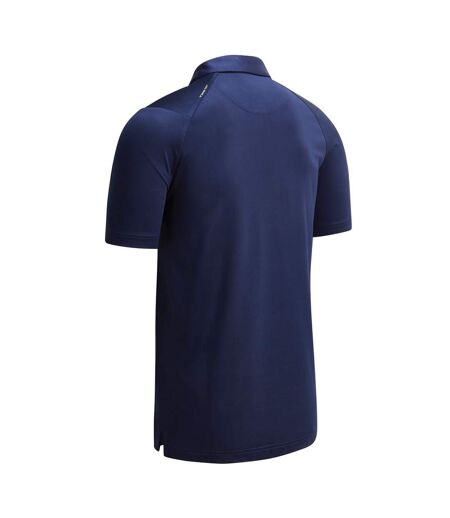 Callaway Mens Swing Tech Solid Color Polo Shirt (Peacoat Navy)
