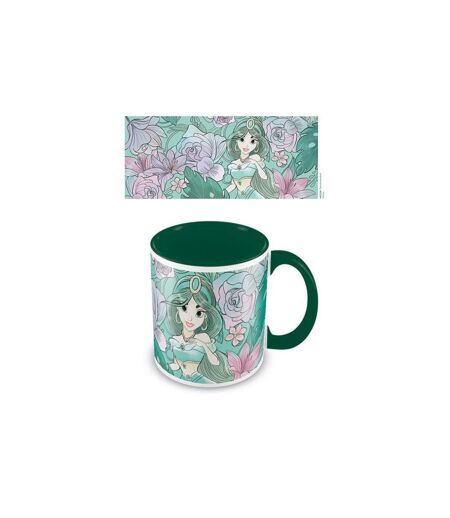 Aladdin Floral Jasmine Mug (Green/Pink/Lilac) (One Size) - UTPM2300