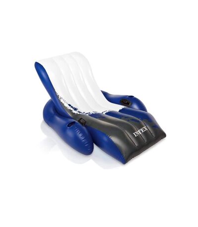 Chaise Longue Gonflable Deluxe Bleu