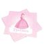 Lot de 20 Serviettes en Papier Princesse 33x33cm Rose-1