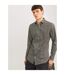 Mens Leaf Print Slim Long-sleeved Shirt Peat Jack And Jones-3