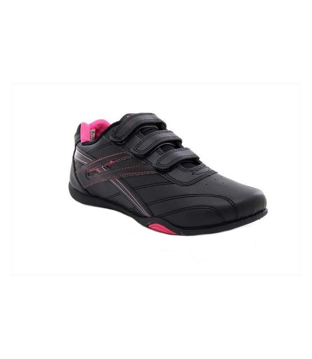 Dek Womens/Ladies Raven 3 Touch Fastening Trainers (Black/Fuchsia) - UTDF915-3