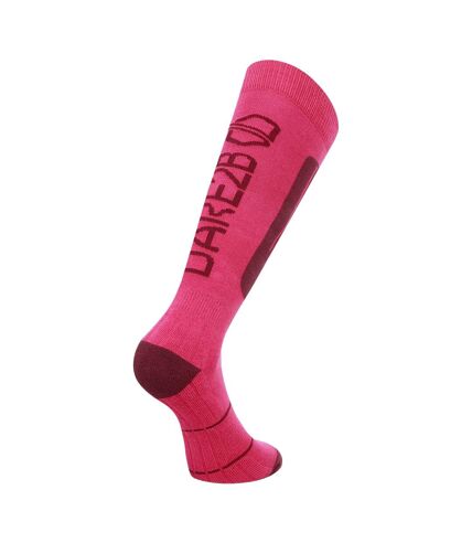 Chaussettes de ski technical femme rose baie / figue Dare 2B