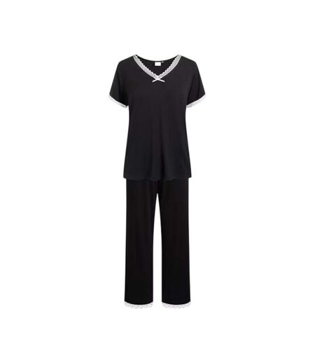 Ensemble De Pyjama Manches Courtes Femme Noir CCDK Copenhagen