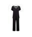 Ensemble De Pyjama Manches Courtes Femme Noir CCDK Copenhagen-2