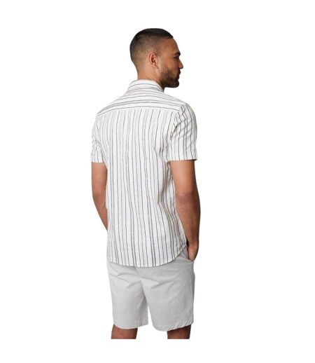 Chemise Motif/style À Rayures Brownhill Homme Crème Threadbare