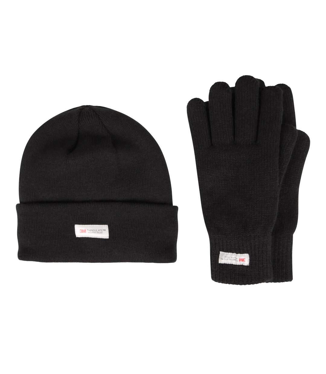 Ensemble bonnet et gants femme noir Mountain Warehouse