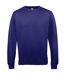 AWDis Just Hoods AWDis Unisex Crew Neck Plain Sweatshirt (280 GSM) (Purple)