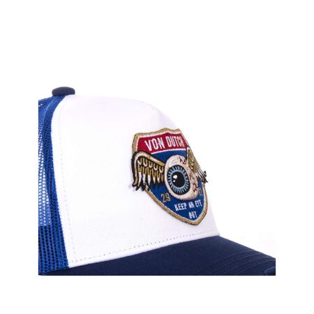 Casquette Trucker avec filet High Blanc et Bleu Vondutch