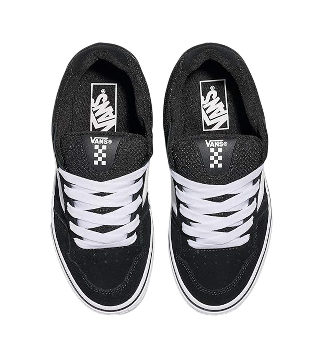 Baskets Caldrone Femme Noir Blanc Vans-3