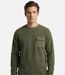 Sweat Homme Ledertys Kaki avec Poche et Renforts (Réf. LY0707)-1