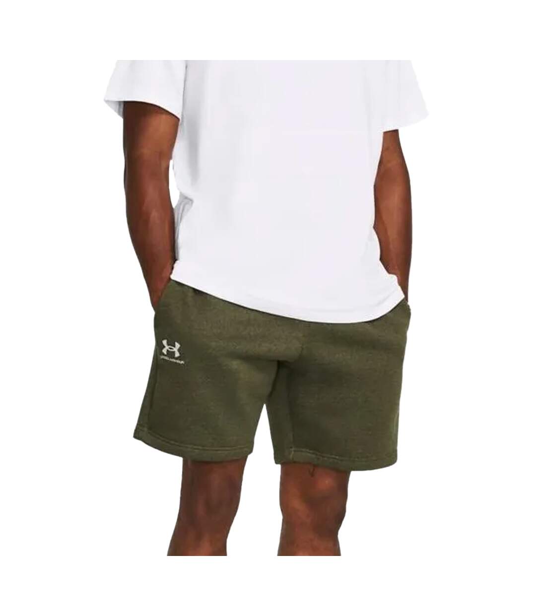 Short icon homme vert Under Armour-3