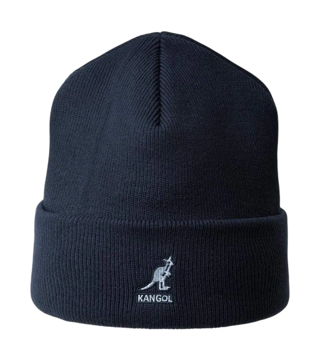 Embroidered Logo Acrylic Pull-on Beanie Dark Blue Kangol-2