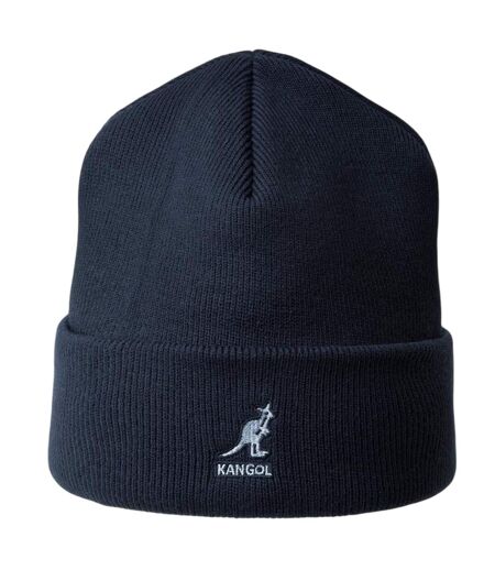 Embroidered Logo Acrylic Pull-on Beanie Dark Blue Kangol