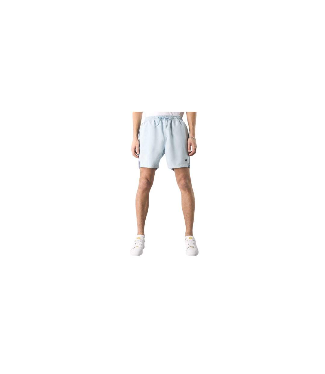 Short De Bain Motif/style Cachemire Homme Bleu Clair Pretty Green-1