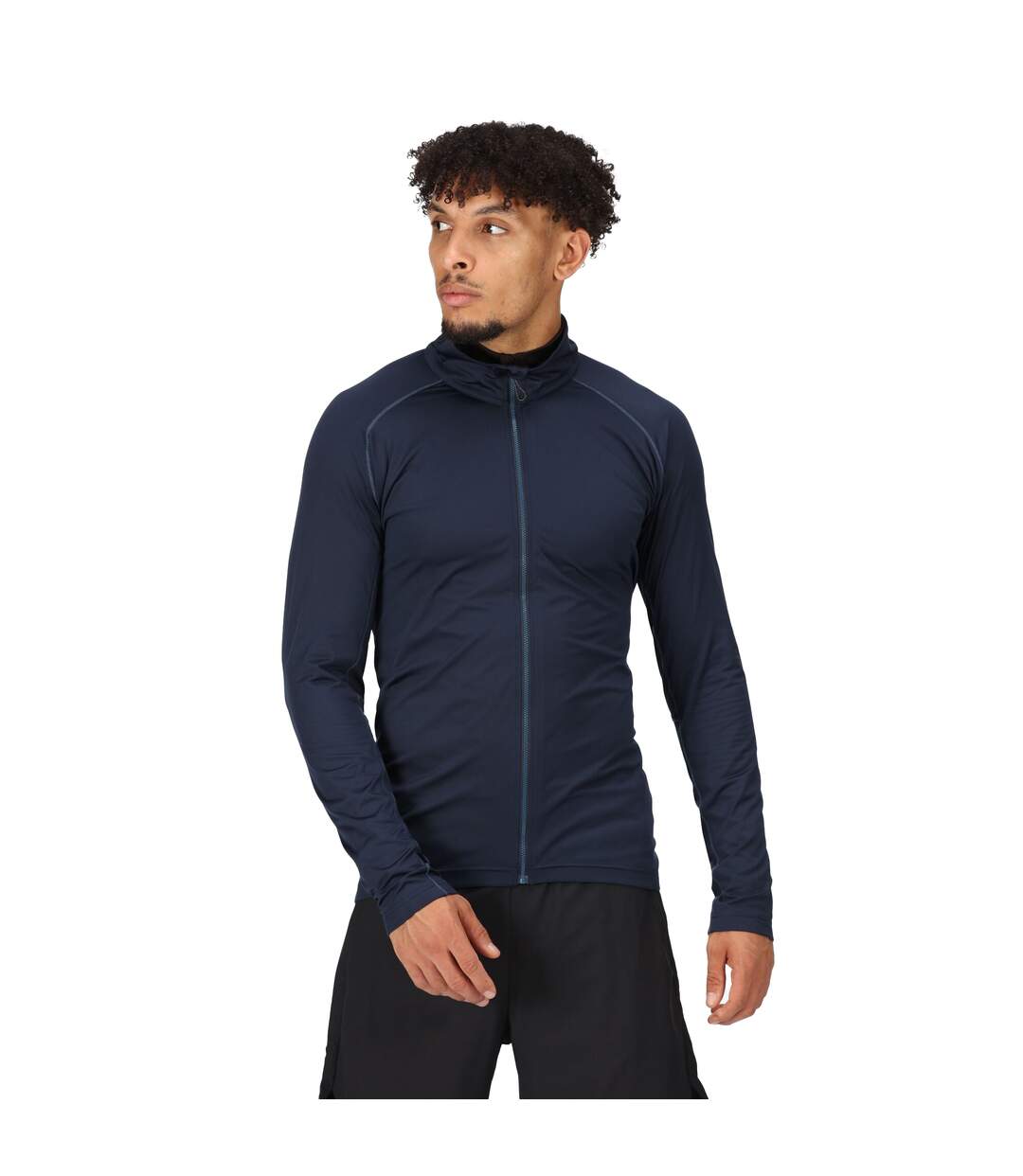 Mens core stretch full zip midlayer navy Regatta-3