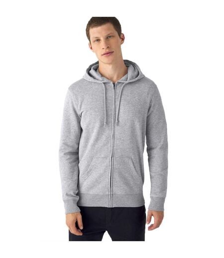 Sweat À Capuche Homme Gris Chiné B&C