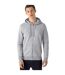 Sweat À Capuche Homme Gris Chiné B&C-1