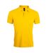 SOLs Mens Prime Pique Plain Short Sleeve Polo Shirt (Gold)