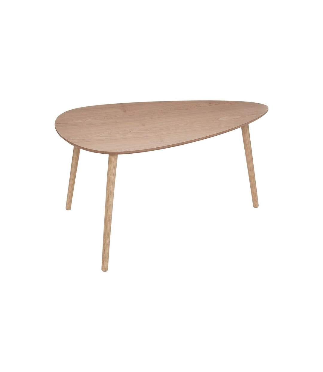 Duo de tables basses gigognes MILÉO - Marron-4