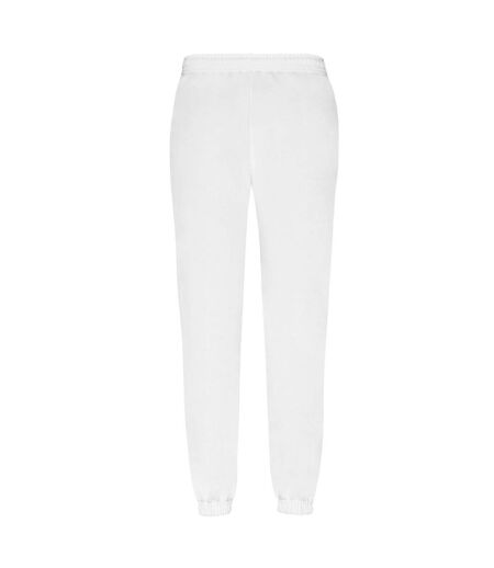 Mens Classic Elasticated Cuff Jogging Bottoms White Fruit Of The Loom