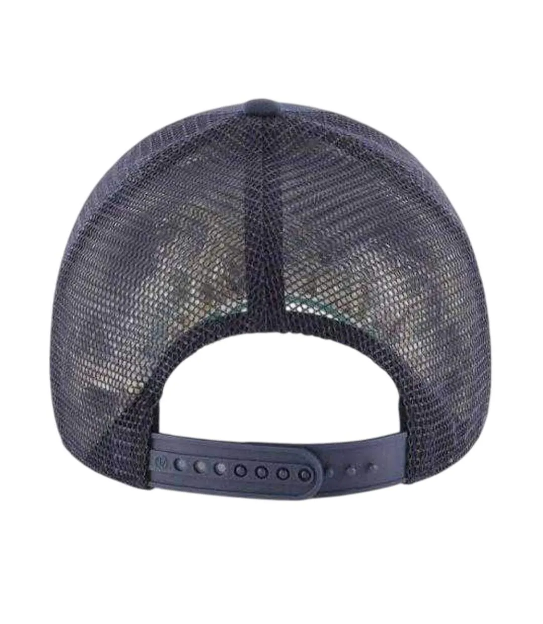Mens Branson Embroidered Logo Polyester Ice Hockey Trucker Cap Navy Blue 47-2