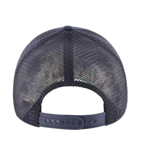 Mens Branson Embroidered Logo Polyester Ice Hockey Trucker Cap Navy Blue 47